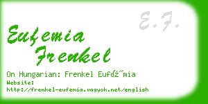 eufemia frenkel business card